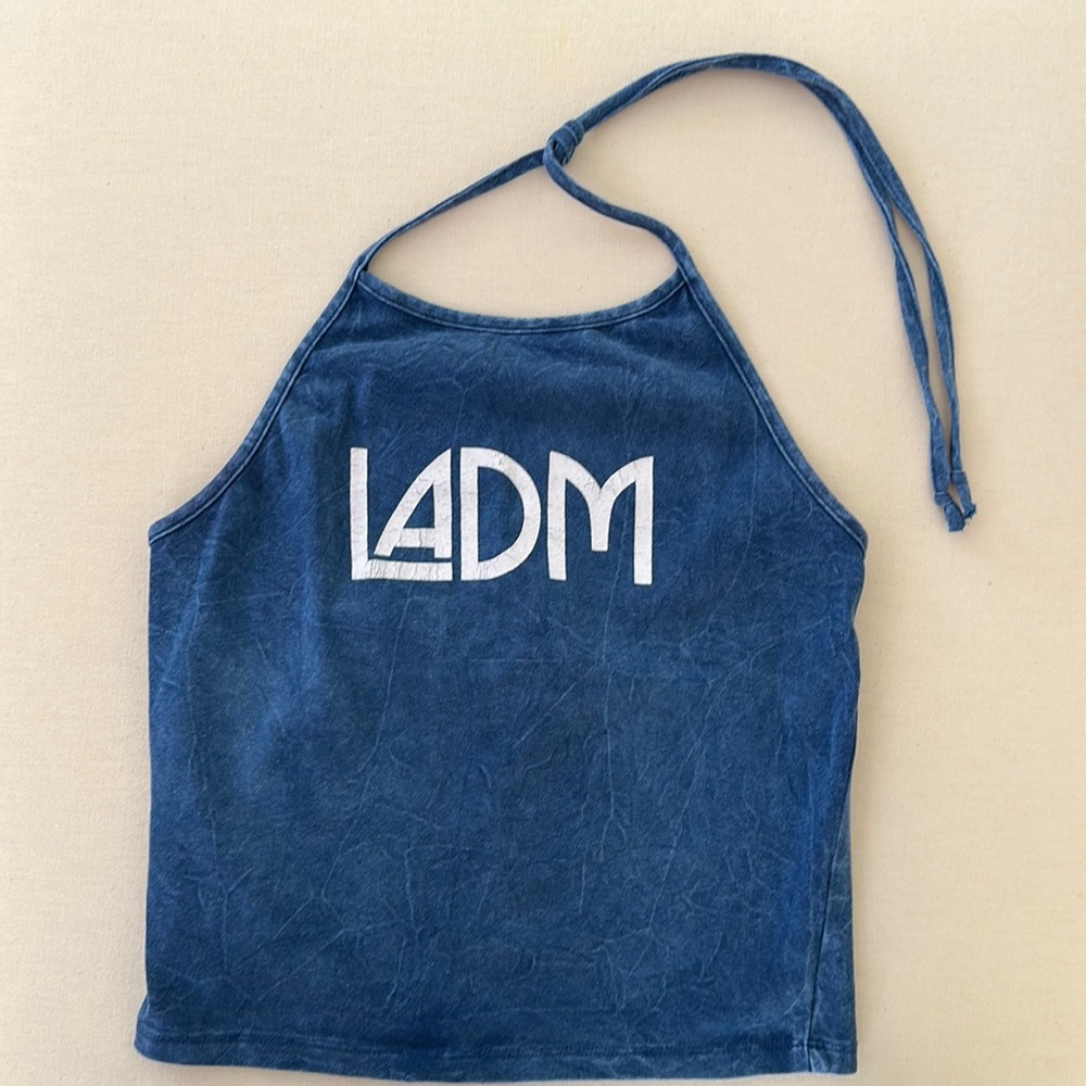 Blue halter, S, LADM (LA Dance Magic) cover up.